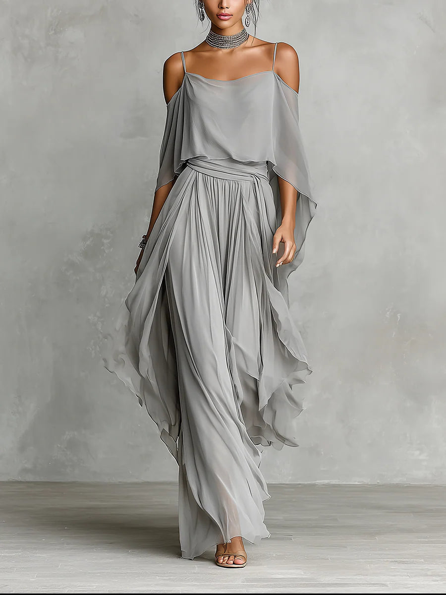 Katarzyna - Flowy Off-Shoulder Set