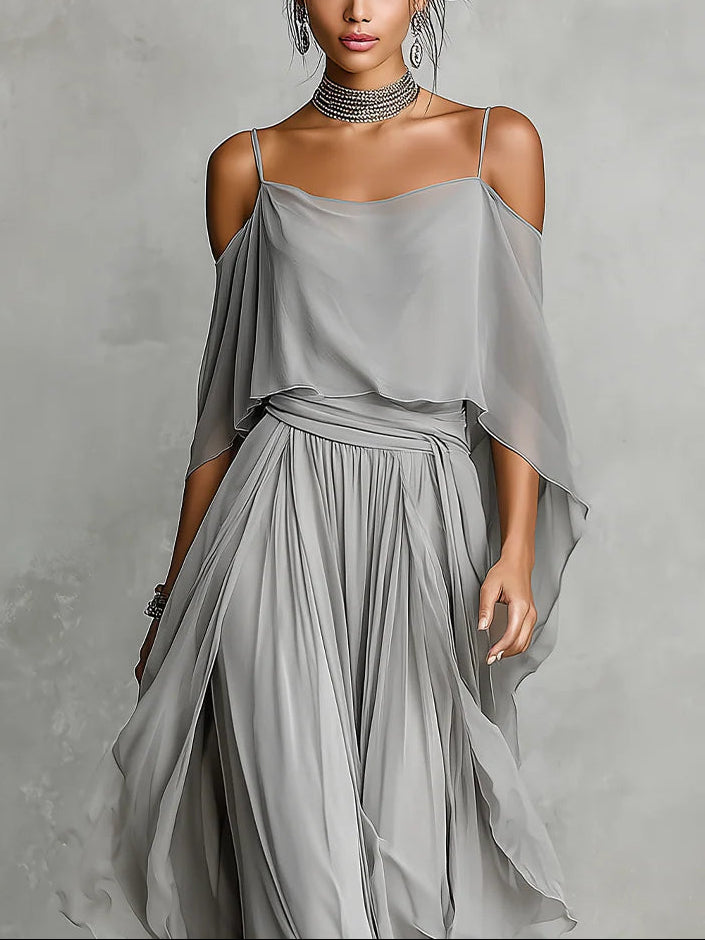 Katarzyna - Flowy Off-Shoulder Set