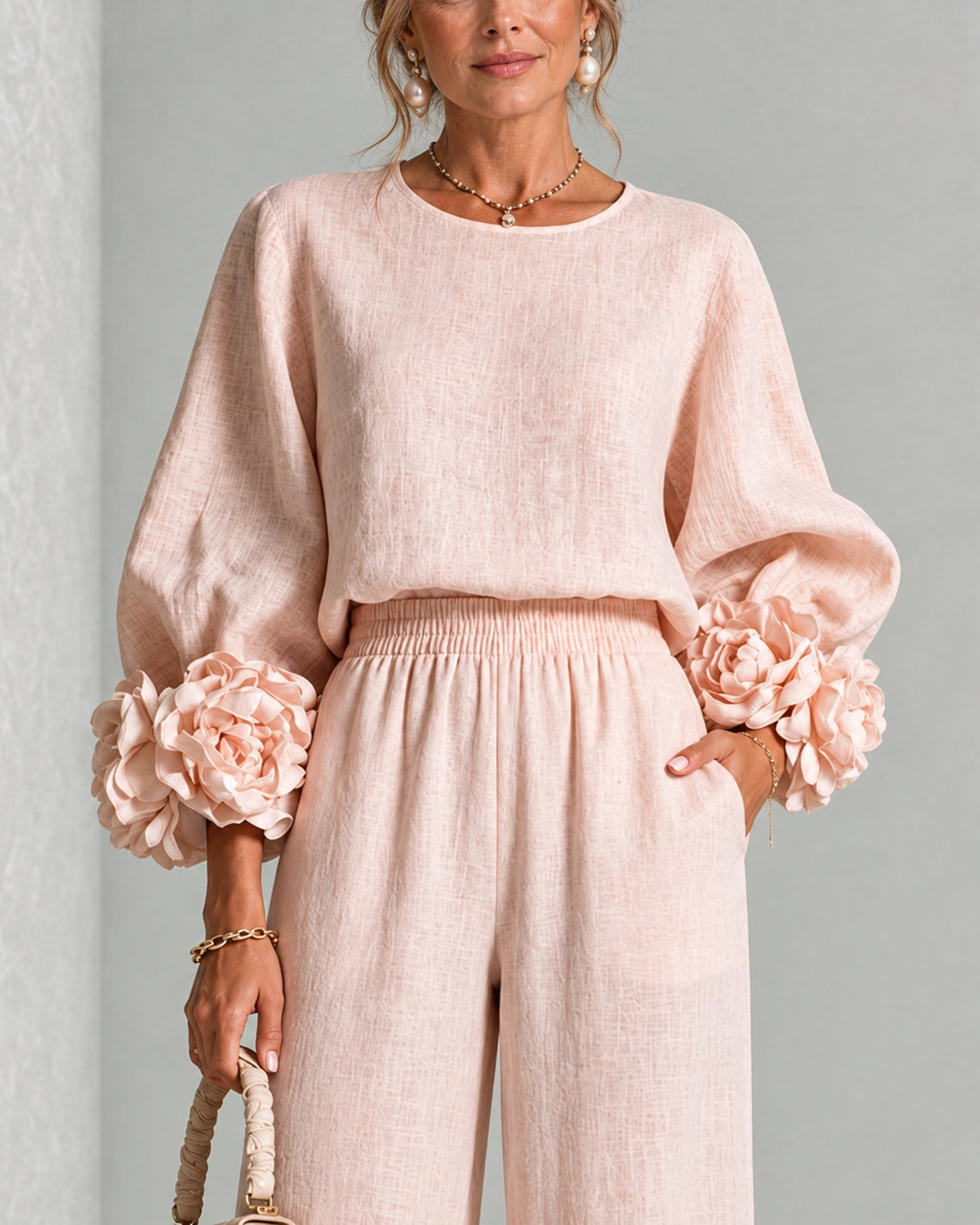 ROSALIE | FLORAL CUFF TWO-PIECE SET