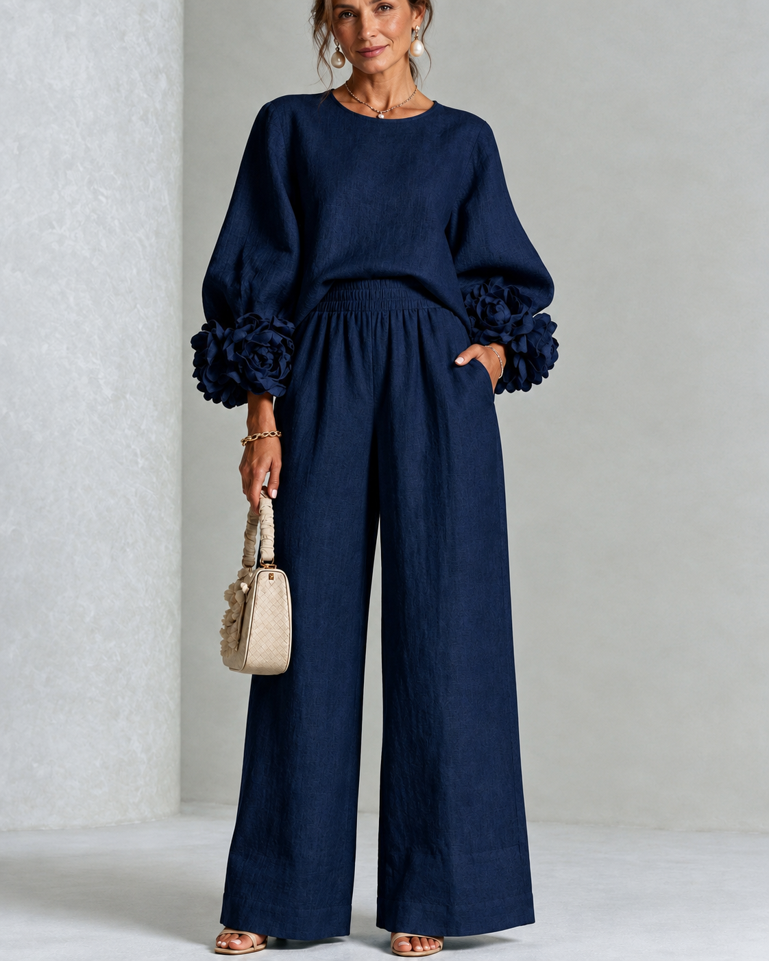 ROSALIE | FLORAL CUFF TWO-PIECE SET