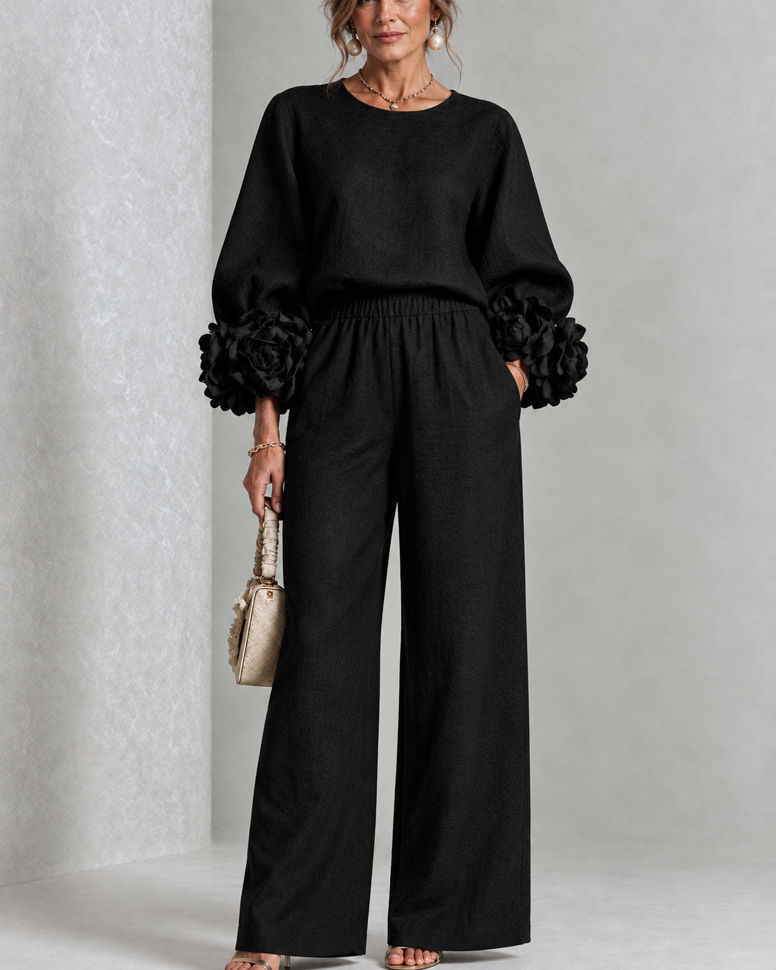 ROSALIE | FLORAL CUFF TWO-PIECE SET