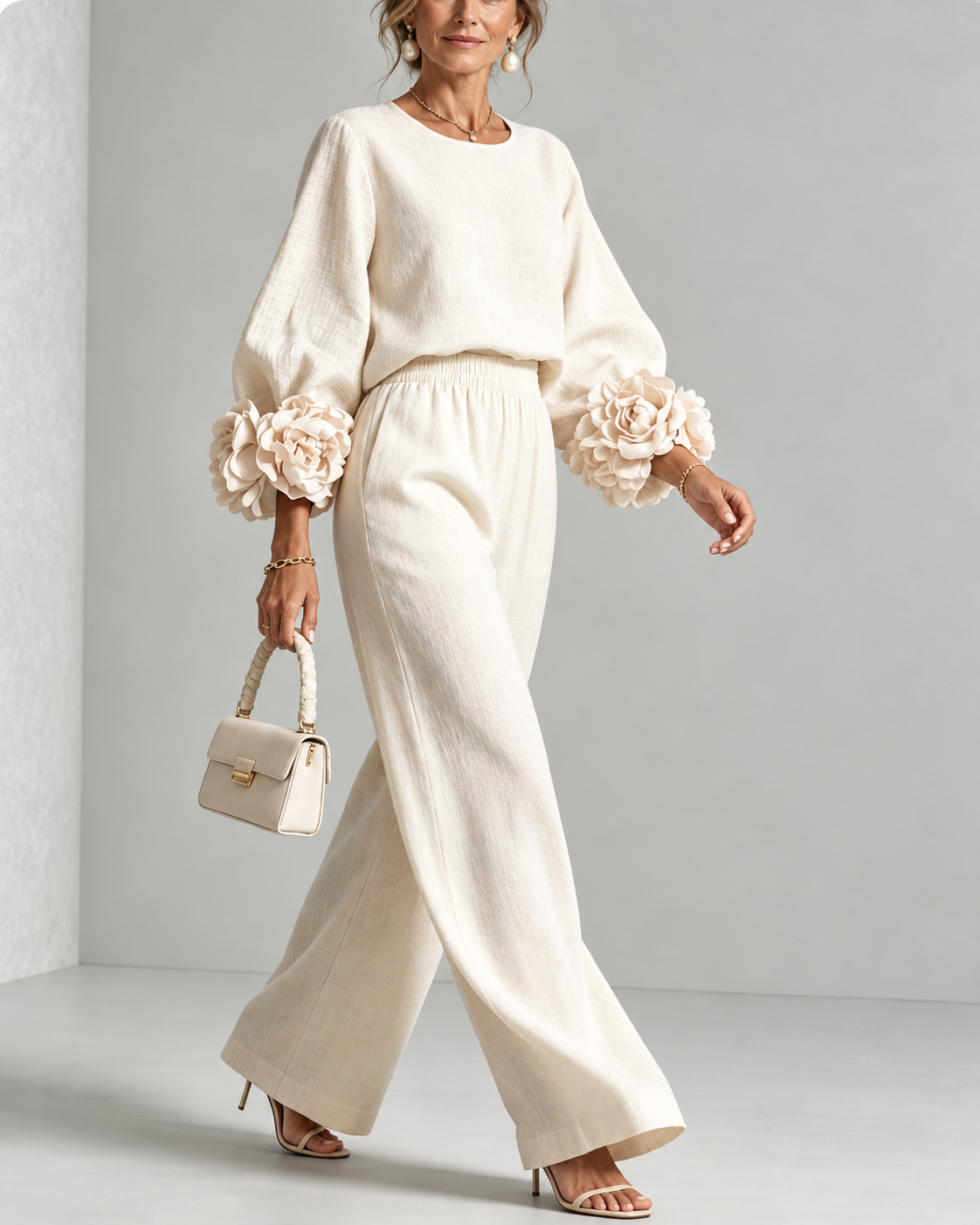 ROSALIE | FLORAL CUFF TWO-PIECE SET