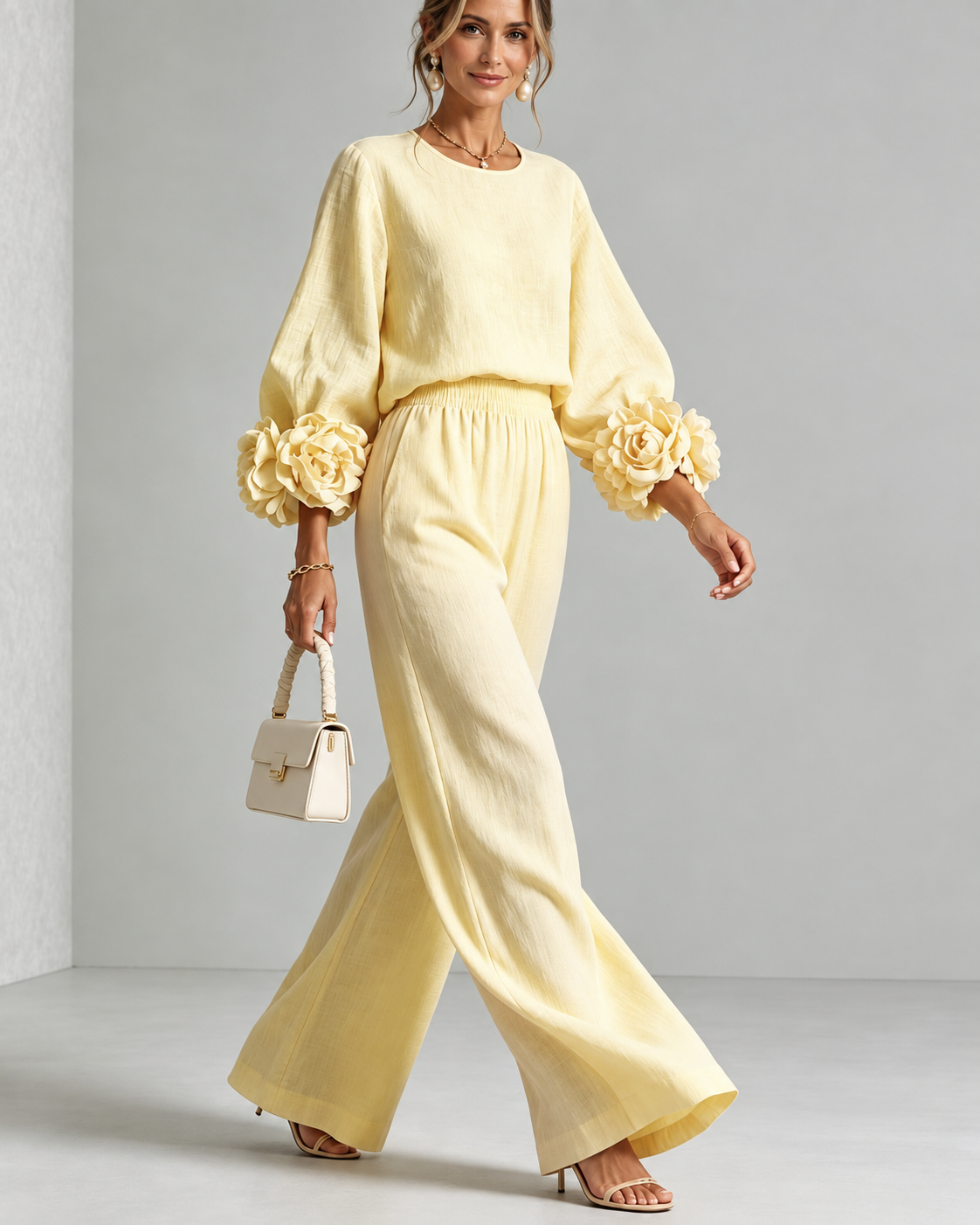 ROSALIE | FLORAL CUFF TWO-PIECE SET