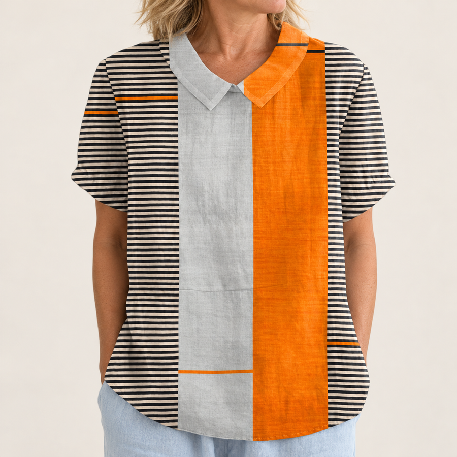 Skye Colour Block Striped Shirt